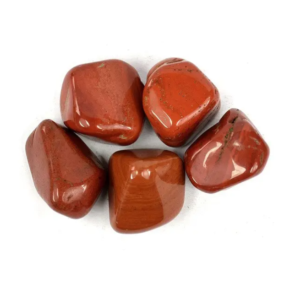 Red Jasper crystal tumble stones for grounding and endurance